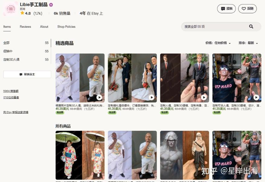用 AI+3D 打印做定制手办出海 Etsy，越南小店四年卖出近六千单